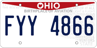 OH license plate FYY4866