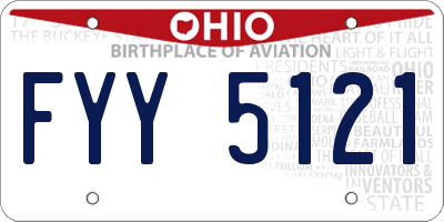 OH license plate FYY5121