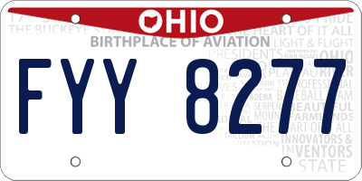 OH license plate FYY8277