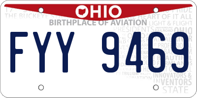OH license plate FYY9469