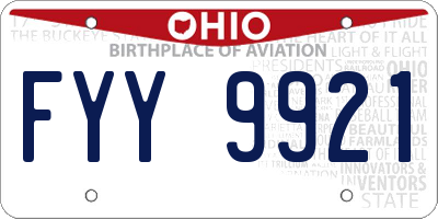 OH license plate FYY9921