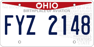 OH license plate FYZ2148