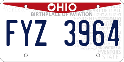 OH license plate FYZ3964