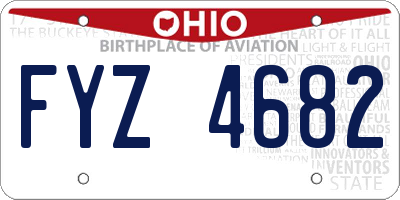 OH license plate FYZ4682