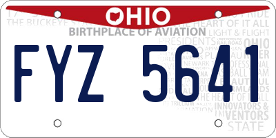 OH license plate FYZ5641