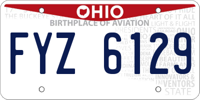 OH license plate FYZ6129