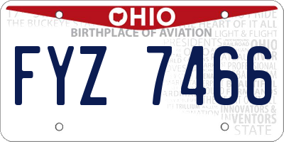 OH license plate FYZ7466