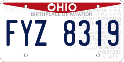 OH license plate FYZ8319