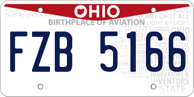 OH license plate FZB5166