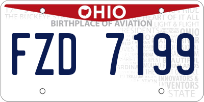 OH license plate FZD7199