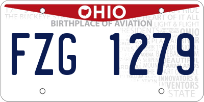 OH license plate FZG1279