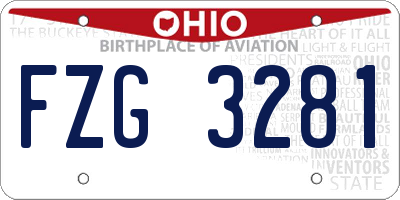 OH license plate FZG3281
