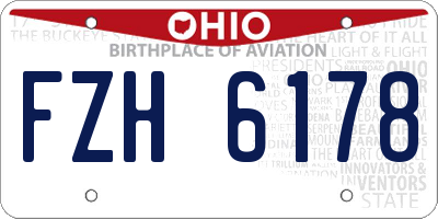 OH license plate FZH6178