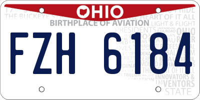 OH license plate FZH6184