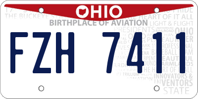 OH license plate FZH7411