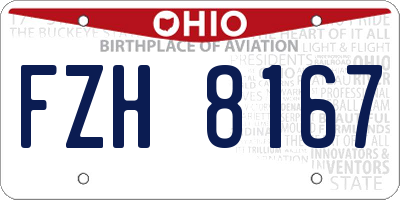 OH license plate FZH8167