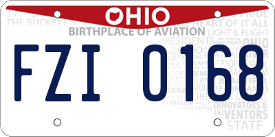 OH license plate FZI0168