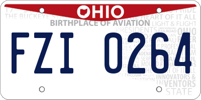 OH license plate FZI0264