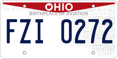 OH license plate FZI0272