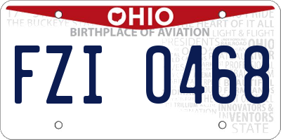 OH license plate FZI0468