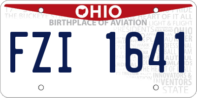 OH license plate FZI1641