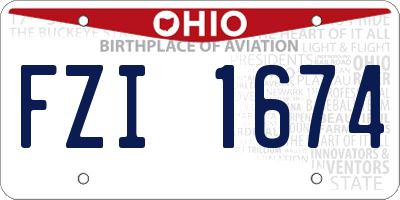 OH license plate FZI1674