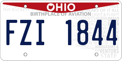 OH license plate FZI1844