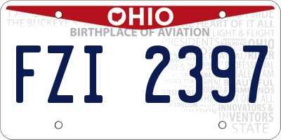 OH license plate FZI2397