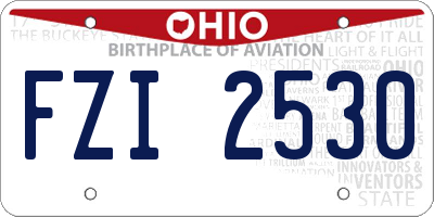 OH license plate FZI2530