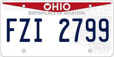 OH license plate FZI2799