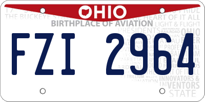 OH license plate FZI2964