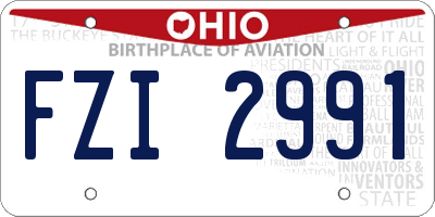 OH license plate FZI2991