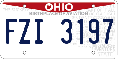 OH license plate FZI3197