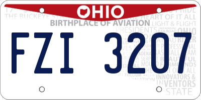 OH license plate FZI3207