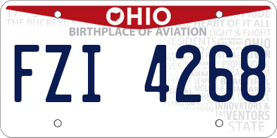 OH license plate FZI4268