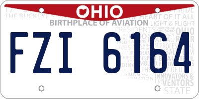 OH license plate FZI6164