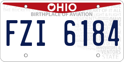 OH license plate FZI6184