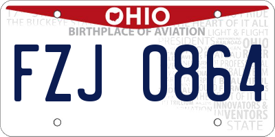 OH license plate FZJ0864