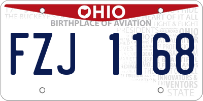 OH license plate FZJ1168