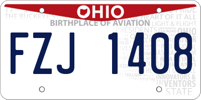 OH license plate FZJ1408