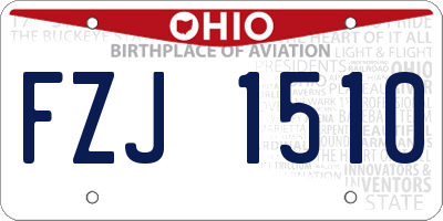 OH license plate FZJ1510