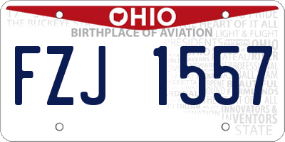 OH license plate FZJ1557