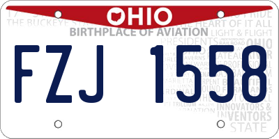 OH license plate FZJ1558