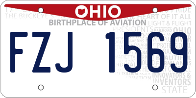 OH license plate FZJ1569