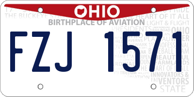 OH license plate FZJ1571