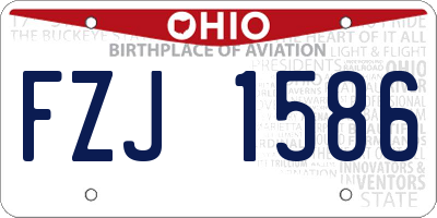 OH license plate FZJ1586