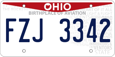 OH license plate FZJ3342