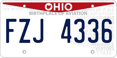 OH license plate FZJ4336