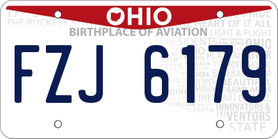 OH license plate FZJ6179