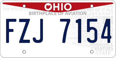 OH license plate FZJ7154